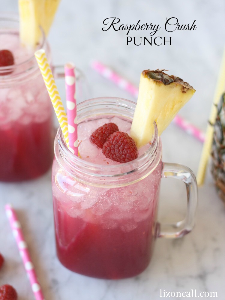 Raspberry Crush Punch from Liz on Call